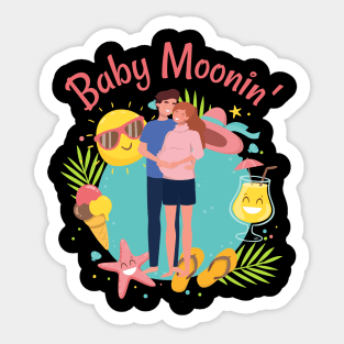 Baby Moonin' Sticker